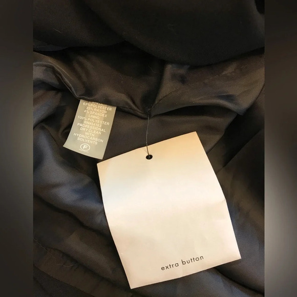 NWT Calvin Klein Trench Sleeveless Dress Black with white trim women’s size 4 - Picture 6 of 7